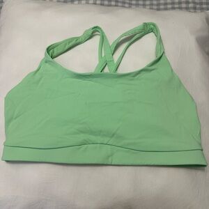 Neon green Lululemon bra